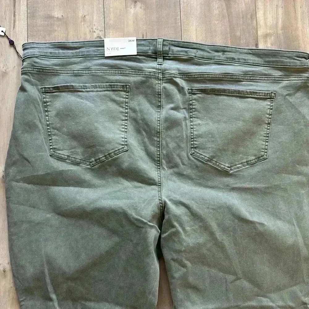 NWT NYDJ Sheri Slim Ankle Jeans In Moss Pigment Plus Sz 26W - Picture 8 of 8
